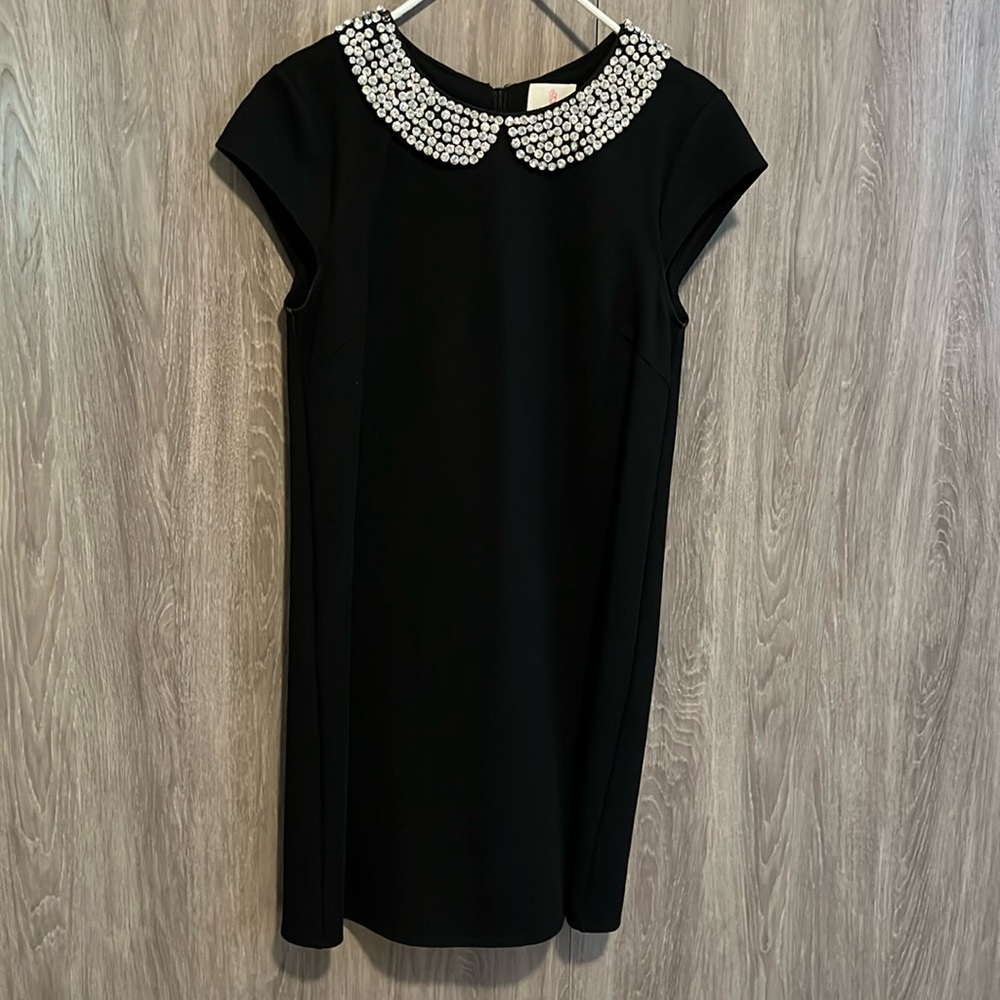 Julie Brown “JB” Jeweled Collared Dress